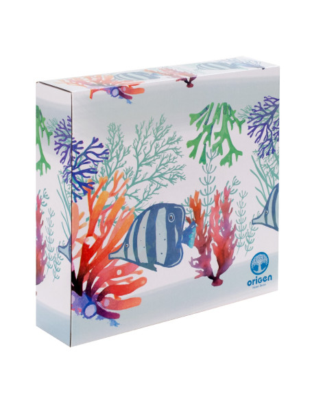 Plato llano pez c/caja regalo