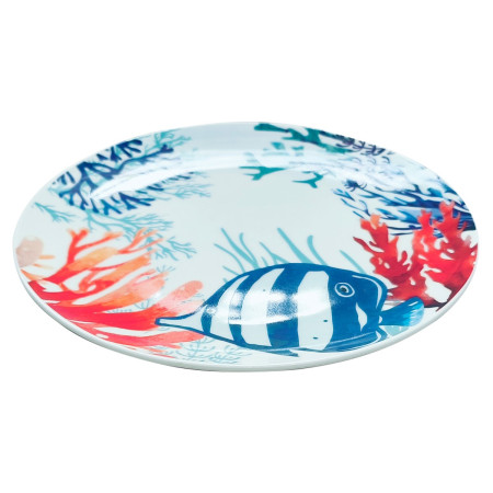 Plato de postre pez c/caja regalo 2
