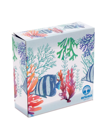 Plato de postre pez c/caja regalo