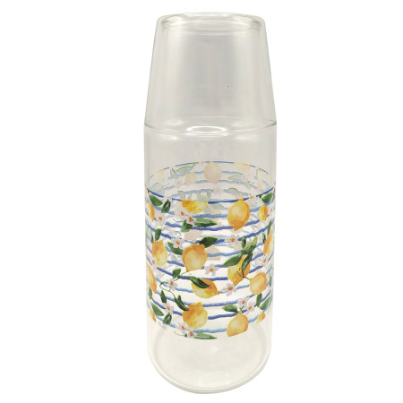 Jarra y vaso limones
