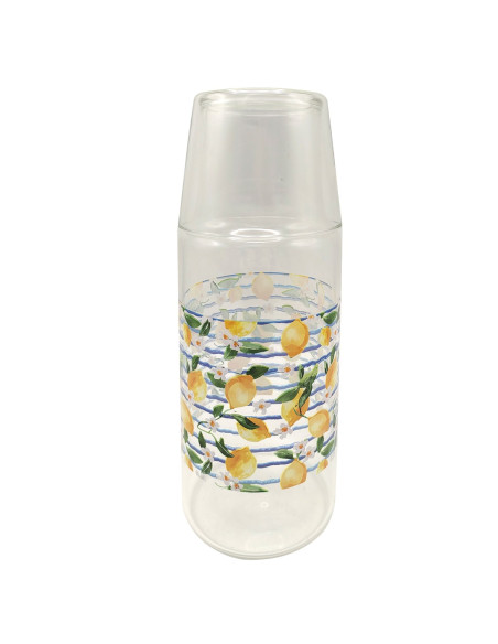 Jarra y vaso limones