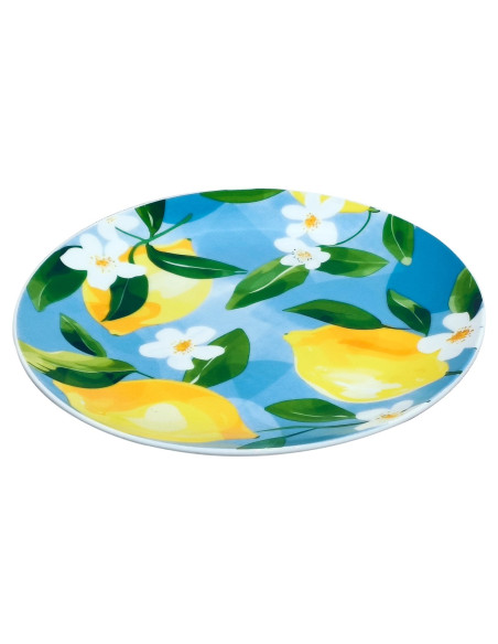 Plato de postre limones c/caja regalo