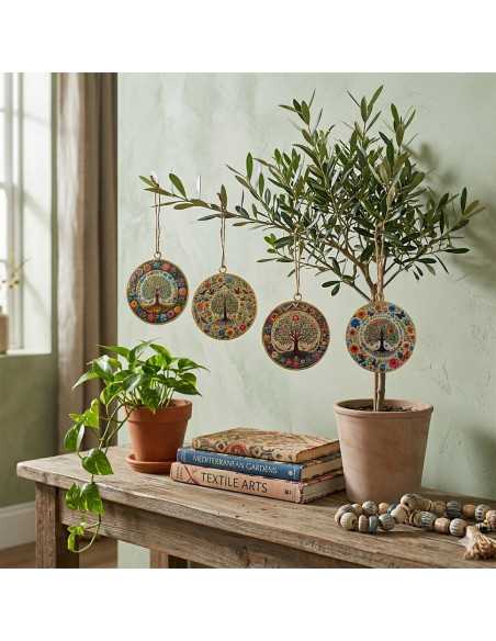 Colgante arbol vida 4 dif.