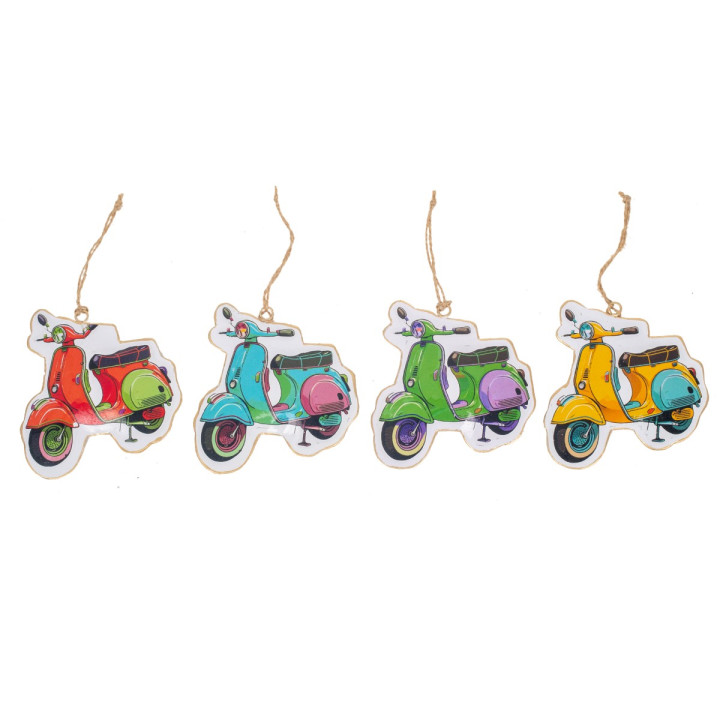 Colgante moto scooter 4 dif.