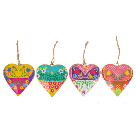 Colgante corazon 4 dif.
