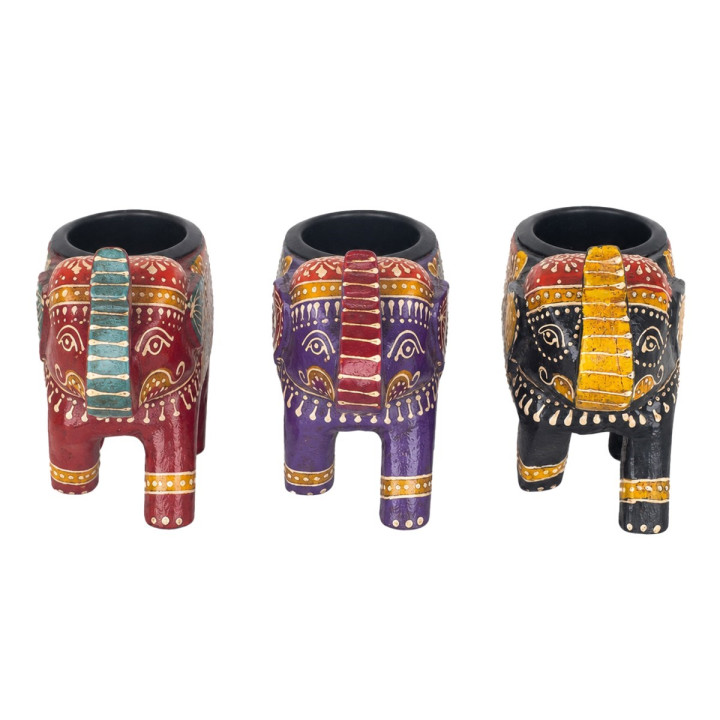 Elefante portavelas 6 dif.