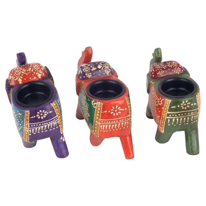 Elefante portavelas 6 dif.