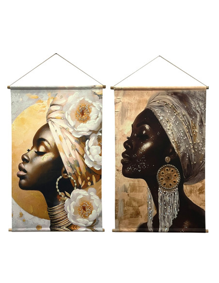 Lienzo enrollable africana 2 dif.