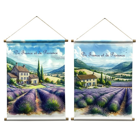Lienzo enrollable lavanda 2 dif.