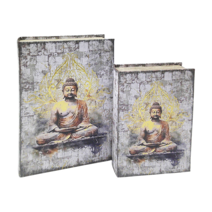 S/2 caja libro buda