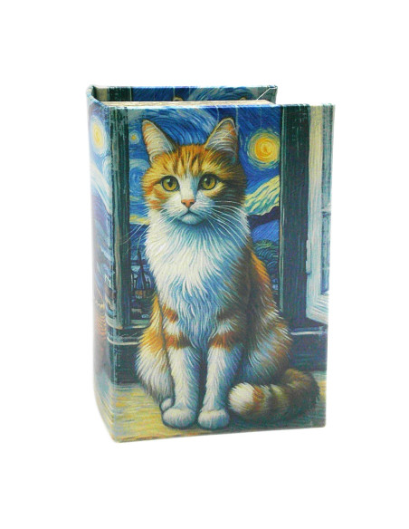 Caja libro gato