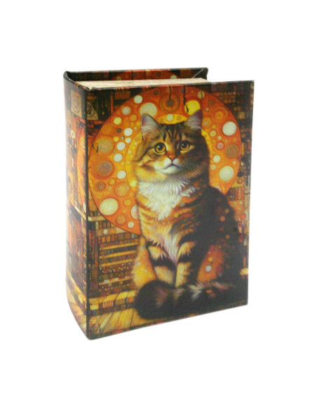 Caja libro gato