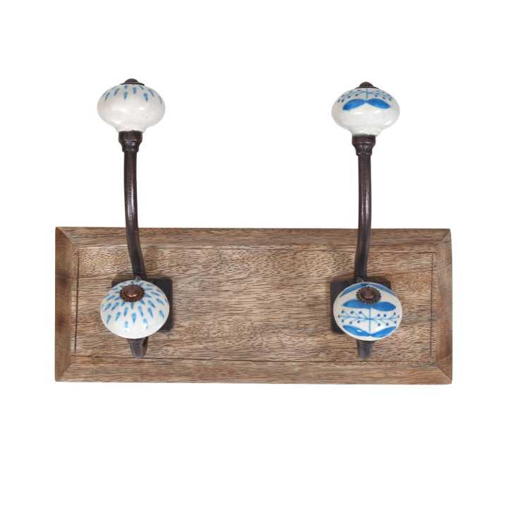 Percha 2 pomos doble