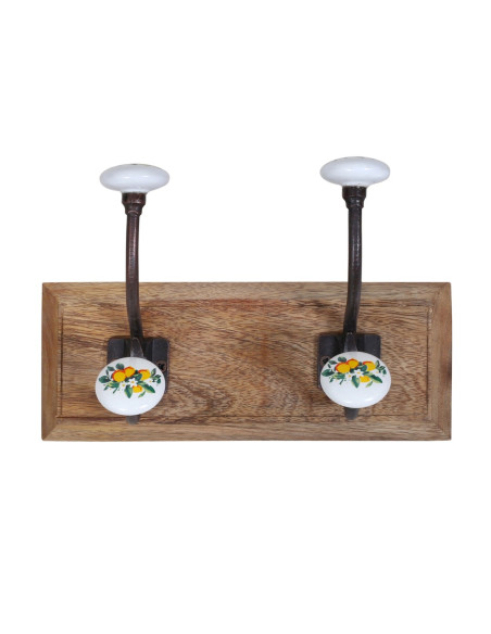 Percha 2 pomo doble