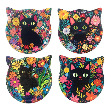 Posavasos gato 4 dif.