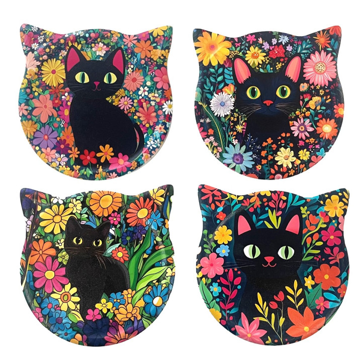 Posavasos gato 4 dif.