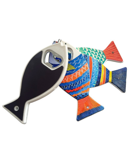 Magnetico abridor pez 4 dif.