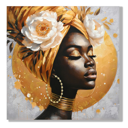 Cuadro africana 100x100cm