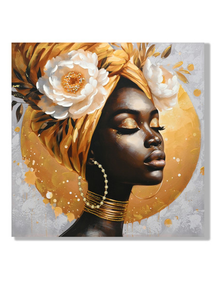 Cuadro africana 100x100cm