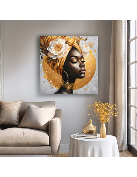 Cuadro africana 100x100cm
