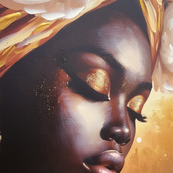 Cuadro africana 100x100cm