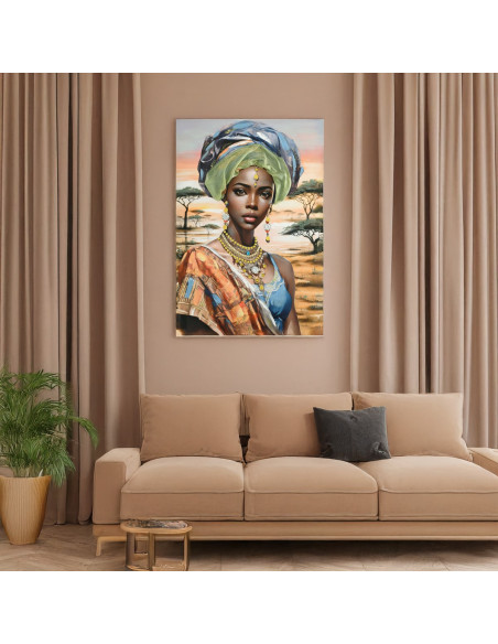 Cuadro africana 80x120cm