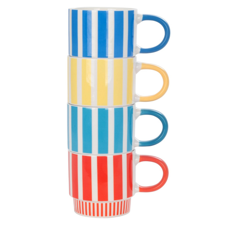 Mug rayas 4 dif.
