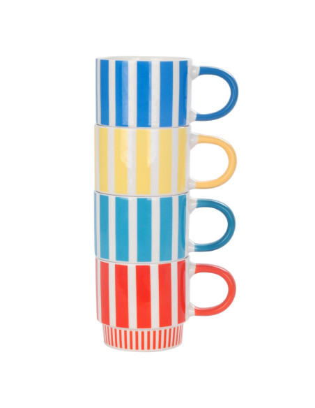 Mug rayas 4 dif.