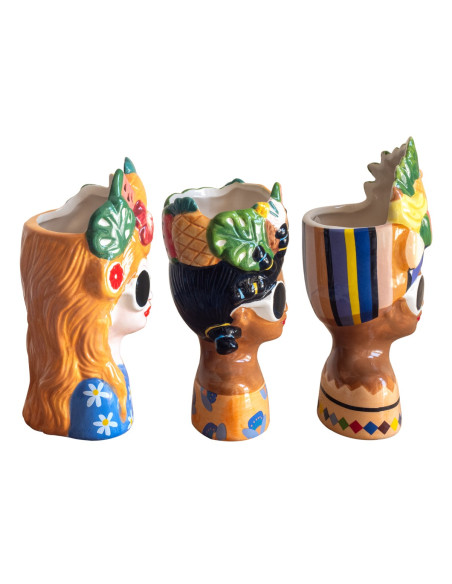 Jarron busto mujer 3 dif.