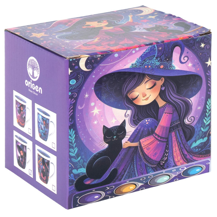Mug y filtro bruja c/caja regalo
