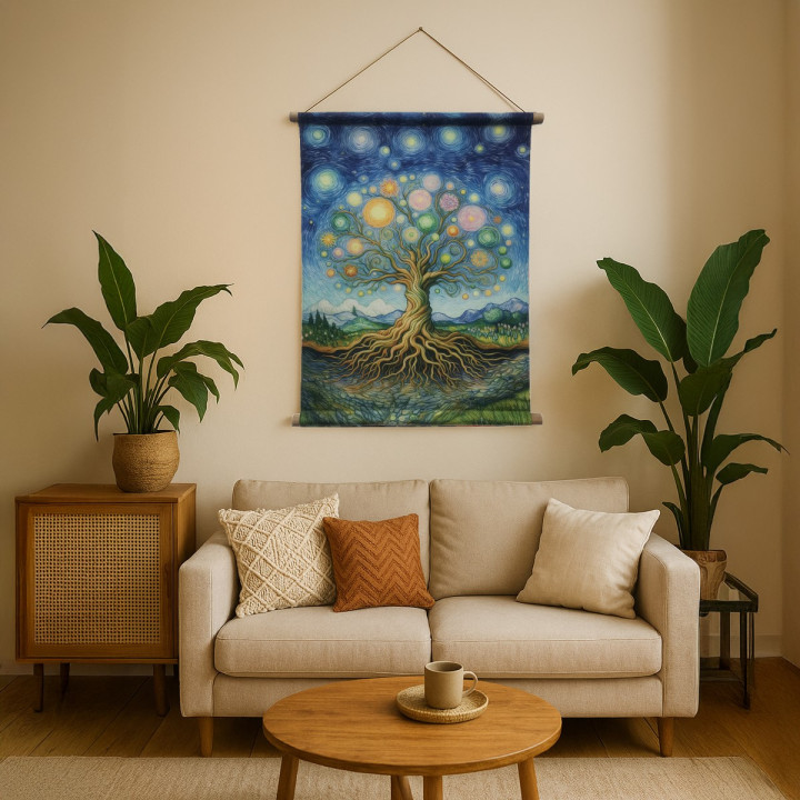 Lienzo enrollable arbol vida