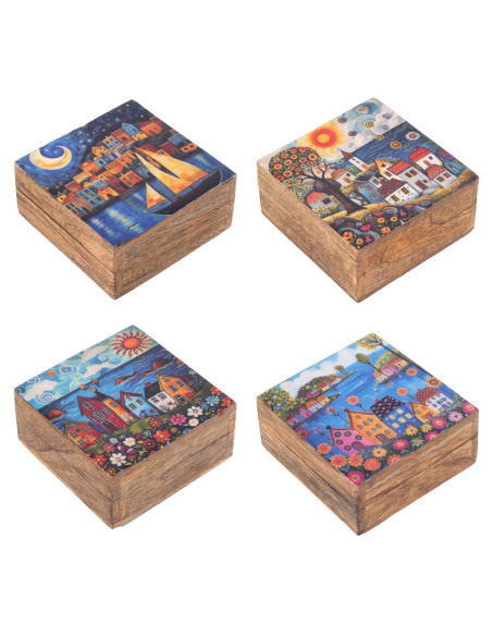Caja casitas 4 dif.