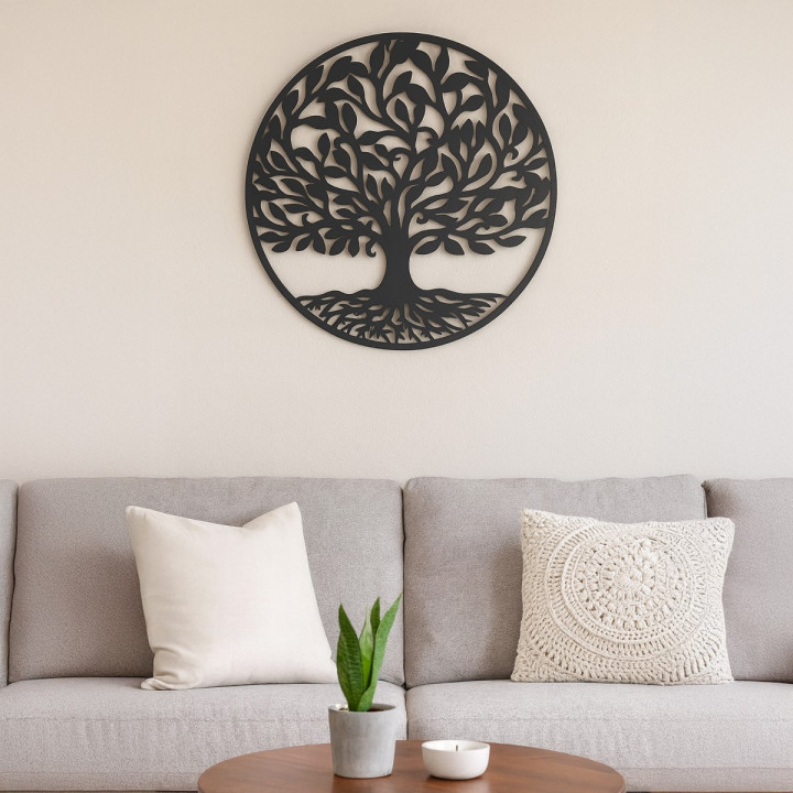 Adorno pared arbol vida 40cm