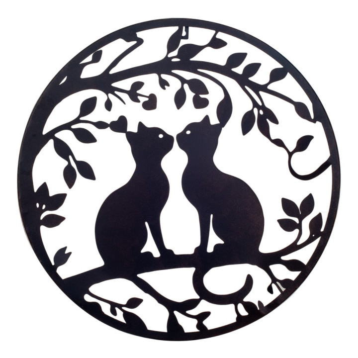 Adorno pared gato 50cm