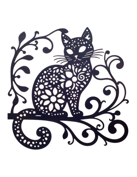 Adorno pared gato