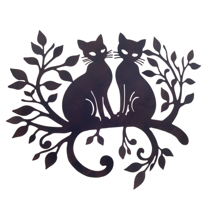 Adorno pared gatos