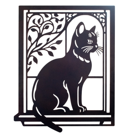 Adorno pared gato