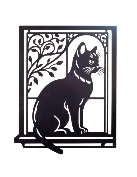 Adorno pared gato
