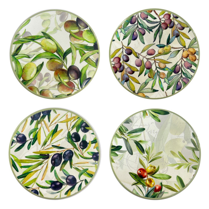Posavasos aceitunas 4 dif.