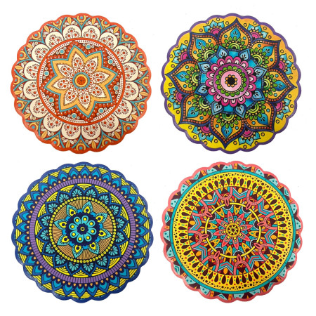Posavasos mandala 4 dif.
