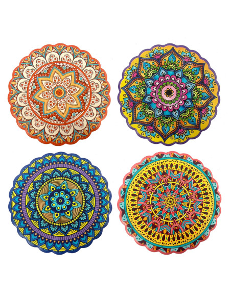 Posavasos mandala 4 dif.