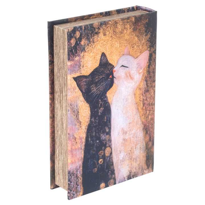 Caja libro gatos