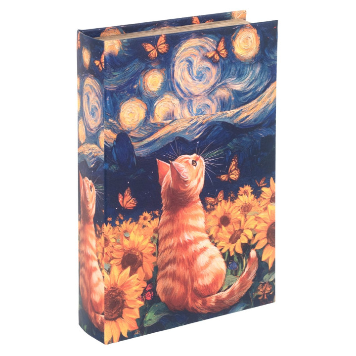 Caja libro gato