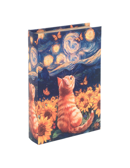 Caja libro gato
