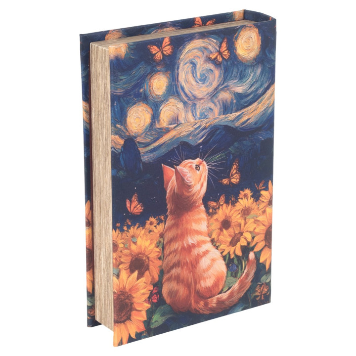 Caja libro gato
