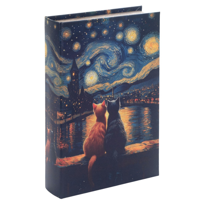 Caja libro gatos
