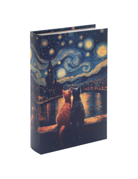 Caja libro gatos