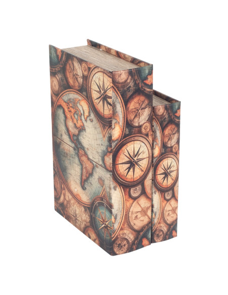 S/2 caja mapa mundo