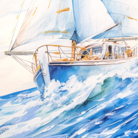 Cuadro barco 70x100cm 2