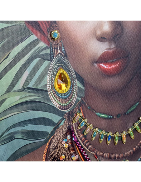 Cuadro mujer africana 60x60cm